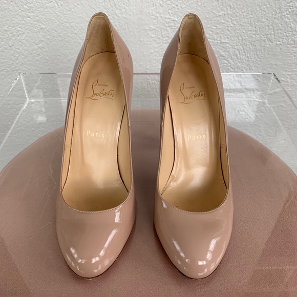 Christian Louboutin Simple Pump 100 mm - beige. - Picture 2 of 8